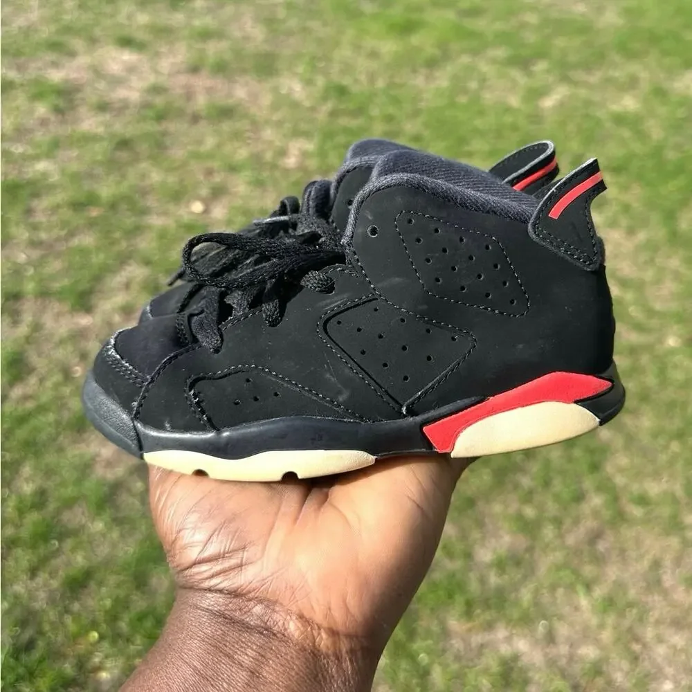 Nike Air Jordan 6 Retro Toddler Boy‎ Athletic Shoes Size 10 Black